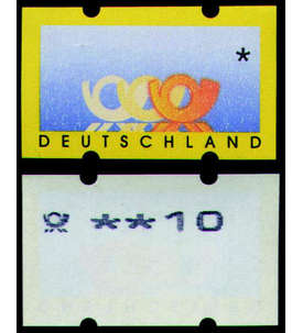 BRD Bund  ATM-Abart Posthorn 1998 Gummidruck