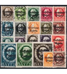 Bayern Nr. 116-135 A gestempelt