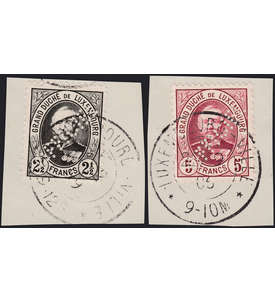 Luxemburg Dienstmarken Nr. 74+ 75 gestempelt