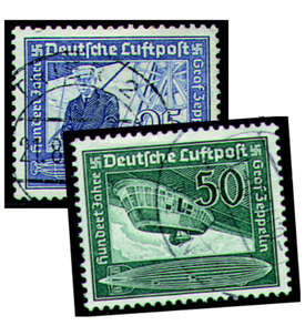 Deutsches Reich gestempelt mit Nr. 669-670