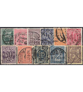 Deutsches Reich Dienstmarke Nr.23-33 gestempelt in Bedarfserhaltung