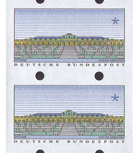 BRD Bund ATM Nr. 2 postfrisch ** Leerfeldpaar mit rckseitiger Zhlnummer