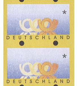 BRD Bund  ATM Nr. 3.1 postfrisch ** Leerfeldpaar mit r�ckseitiger Z�hlnummer
