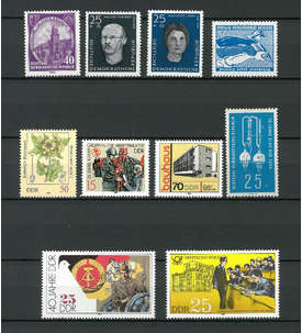 DDR 10 postfrische ** Sperrwerte