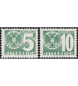 sterreich Portomarken Nr. 173+174 postfrisch ** 5+10 Schilling