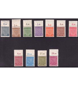 SBZ Provinzwappen 1945 Nr. 73-84 Y postfrisch vom Oberrand