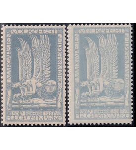 Dt. Reich Halbamtl. Flugpost Nr. 4 a + b Margareten - Volksfest 1912