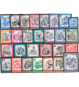 �sterreich Freimarken Sch�nes �sterreich 28 Werte komplett postfrisch