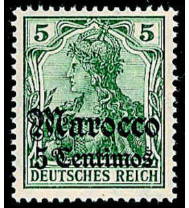 Deutsche Auslandspostämter Marokko Nr. 35 postfrisch **