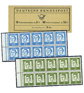 BRD Bund  Markenheft Nr. 8I Albertus/Luther 1963