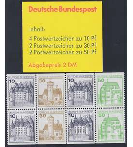 BRD Bund  Markenheft Nr. 22 I Burgen und Schlsser 1980