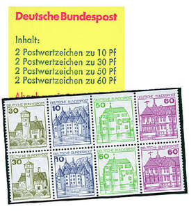 BRD Bund  Markenheft Nr. 23 Burgen und Schlsser 1980