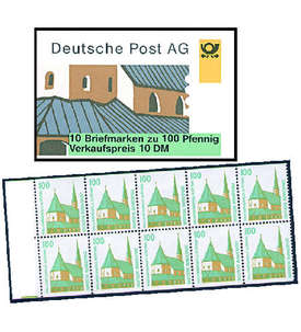 BRD Bund  Markenheft Nr. 32 Sehenswrdigkeiten 1995