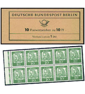 Berlin Markenheft Nr. 3 Drer 1962