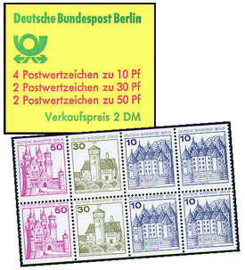 Berlin Markenheft Nr. 10 Burgen und Schlsser 1977