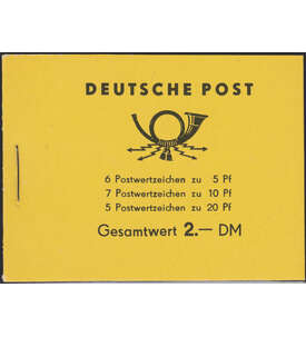 DDR Markenheft Nr. 2 Fünfjahrplan 1957
