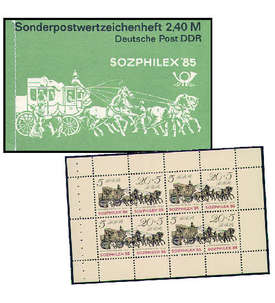 DDR Markenheft Nr. 8 Sozphilex 1985