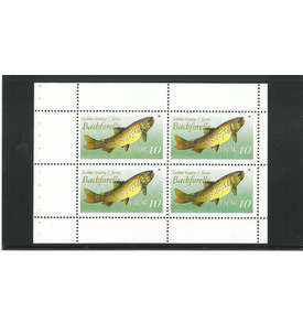 DDR Markenheft Nr. 9 Süßwasserfische 1988