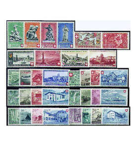 Schweiz Pro Patria 1940-1949 postfrisch ** MNH