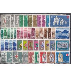 Schweiz Pro Patria 1950-1959 postfrisch ** MNH