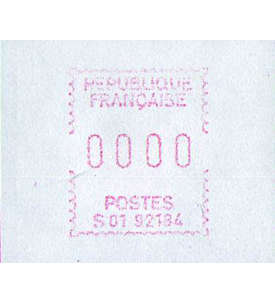 Frankreich Sammlung mit ATM Nulldruck