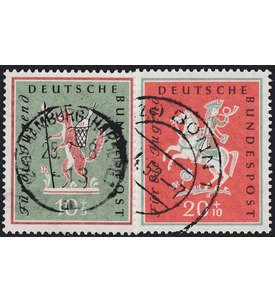 555 BRD gestempelt mit Nr. 286-287 Jugend 1958