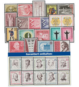 Berlin Sondermarken 1956-1959  Nr. 155-181,188-190 postfrisch
