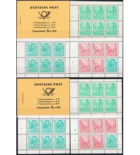 DDR Markenheft Nr. 3b1 und 3b2 postfrisch **