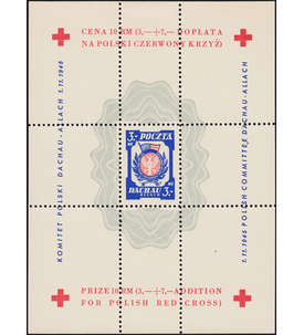 Kriegsgefangenen Lagerpost 1945 Dachau postfrisch - gezhnt