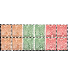 Berlin Nr. 88-90 postfrisch ** 4er-Blocksatz Olympiade 1952
