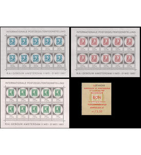 Niederlande - Kleinbogen Nr. 880-882 postfrisch + Eintrittskarte