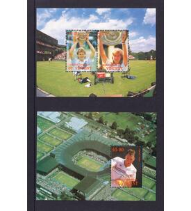 2 Tennis - Blocks postfrisch Stefan Edberg. Steffi Graf und Ivan Lendl von St. Vincent
