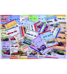Motivkollektion Autos 60 verschiedene postfrische Motivmarken