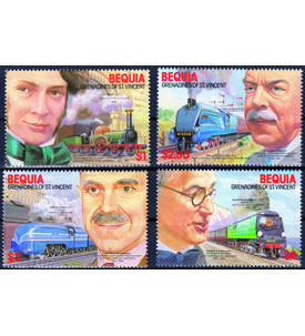 Motiv Eisenbahn II 4 postfrische Werte auf Steck- karte