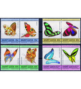 Motiv Schmetterlinge III 8 postfrische Werte auf Steck- karte