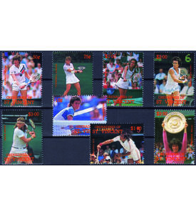 Motiv Tennis I 8 postfrische Werte auf Steck- karte