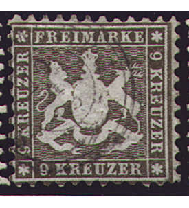 Wrttemberg Nr. 28 d gestempelt geprft