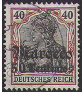 Deutsche Post Marokko               Nr. 40 gestempelt geprft