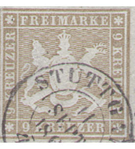 Wrttemberg                    Nr. 33 b gestempelt geprft
