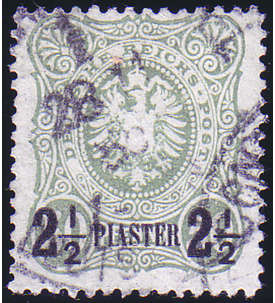 Deutsche Post Trkei Nr. 5 b gestempelt geprft