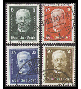 II Deutsches Reich Nr. 403-406 Nothilfe 1927 gestempelt