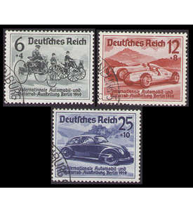 II Deutsches Reich Nr. 686-688 IAA 1939 gestempelt