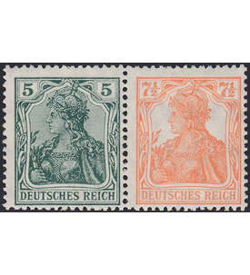 Dt. Reich ZD W 5 ungestempelt Germania 1910/20 (5+7 1/2)