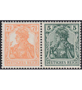 Dt. Reich ZD W 6 ungestempelt Germania 1910/20 (7 1/2+5)