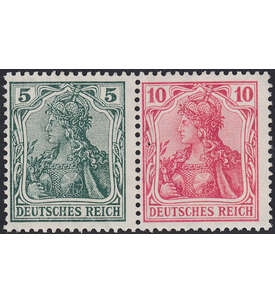 Dt. Reich ZD W 7 ungestempelt Germania 1910/20 (5+10)