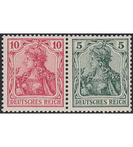 Dt. Reich ZD W 8 ungestempelt Germania 1910/20 (10+5)