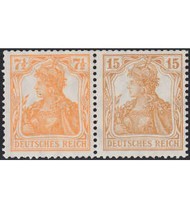Dt. Reich ZD W 10 ungestempelt Germania 1910/20 (7 1/2+15)