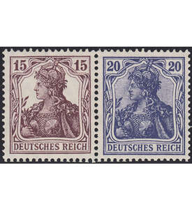 Dt. Reich ZD W 14 ungestempelt Germania 1910/20 (15+20)