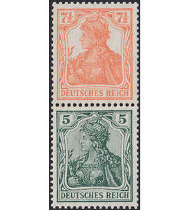 Dt. Reich ZD S 3 ungestempelt Germania 1910/20 (7 1/2+5)