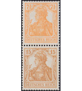Dt. Reich ZD S 7 ungestempelt Germania 1910/20 (7 1/2+15)